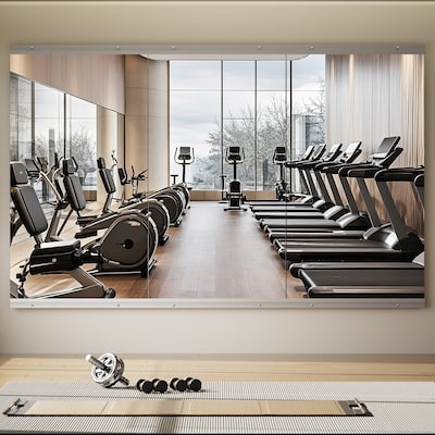 33" x 60" Gym Fitness Mirror Frameless Full Length Mirror,1PCS - 33"x60"
