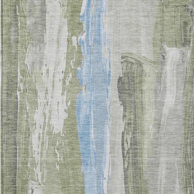 HomeRoots Abstract Transitional Rectangle Outdoor Rug
