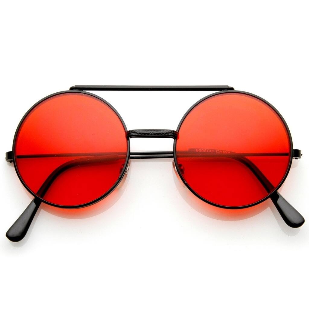 Limited Edition Django Sunglasses Color FlipUp Lenses Round Metal Frame 50Mm