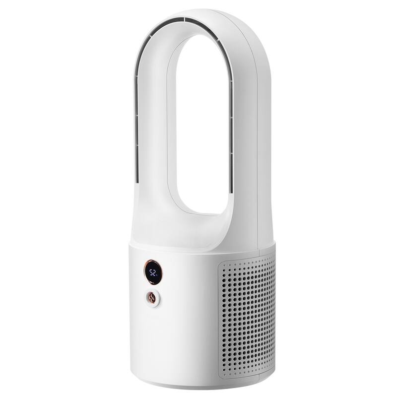 Portable Desk Bladeless Fan 6-Speed with Battery for Bedroom Office