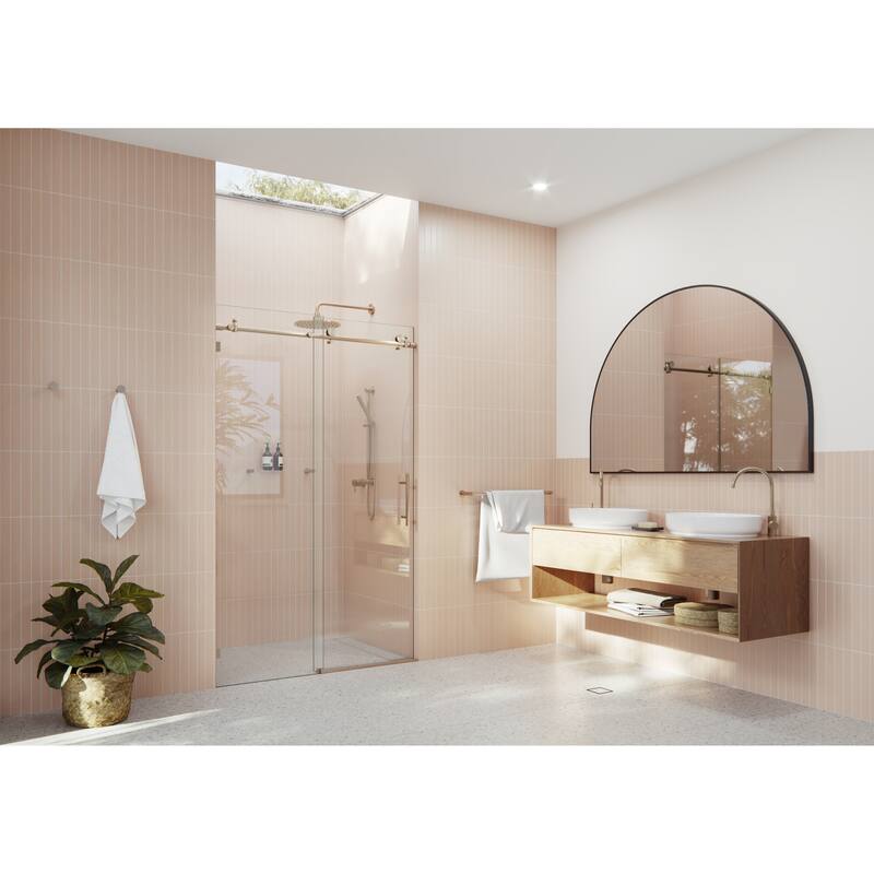 Glass Warehouse 44 in. - 48 in. x 78 in. Frameless Sliding Shower Door