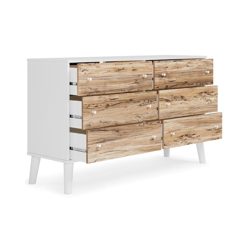 Ashley Furniture Piperton Two-tone Brown/White Chest of Drawers