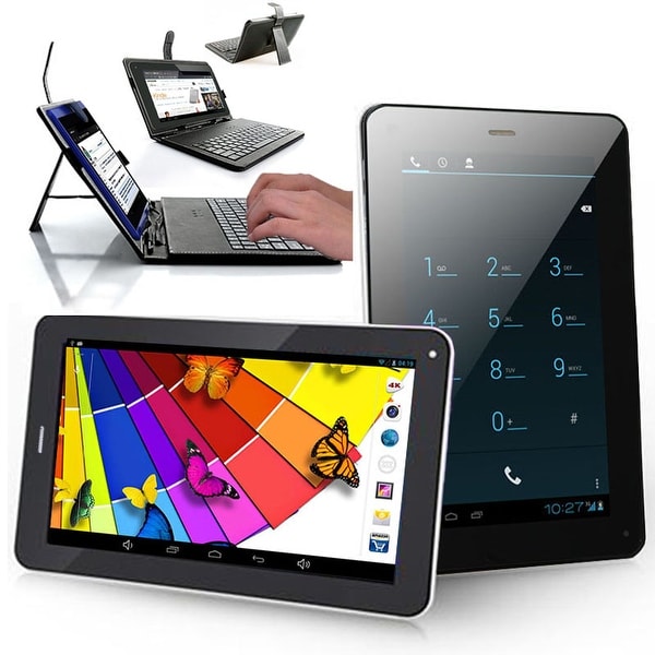 Indigi® 7.0" Dual-Core 2-in-1 SmartPhone + TabletPC w/ Android 4.2 JellyBean Dual-Cameras + WiFi + Keyboard Case Included