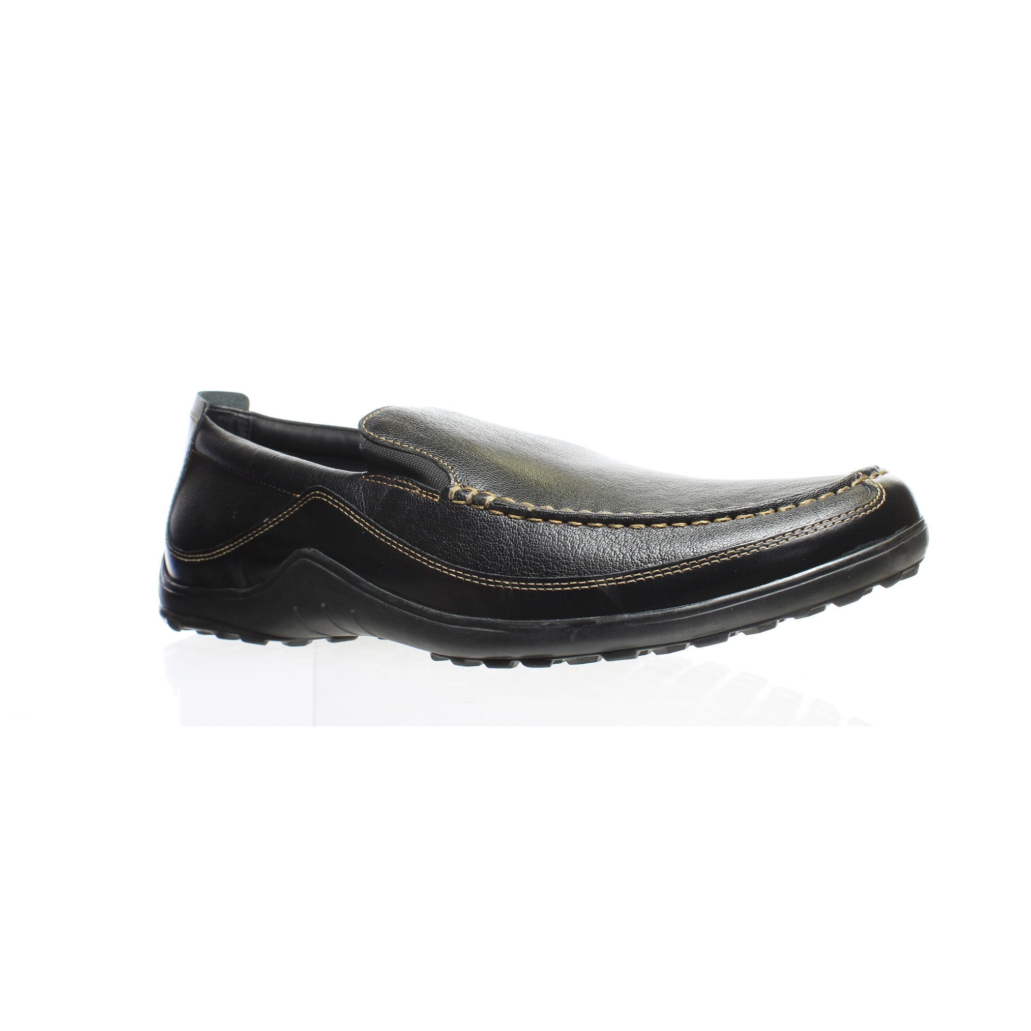 black smart loafers