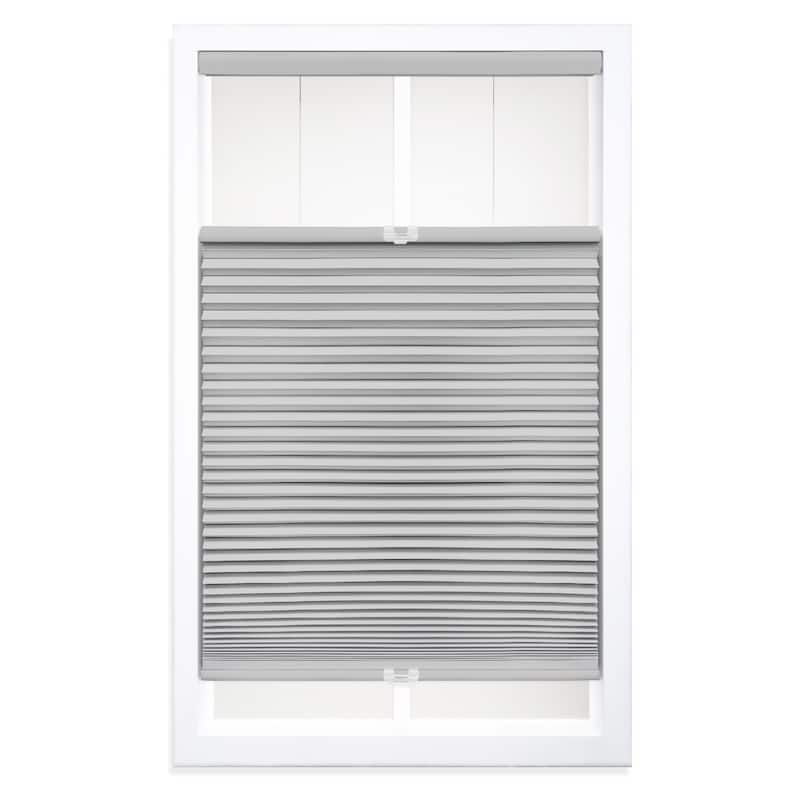 72-inch Grey/White Blackout Top Down/Bottom Up Shade