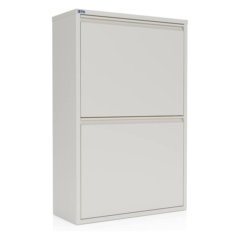 Antibacterial multipurpose storage solution 4 Bin - 4-Tier - White