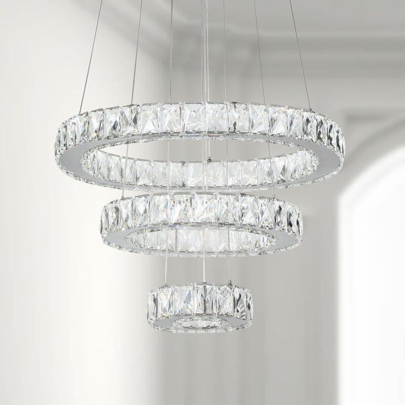 Maxax 3 - Light Unique / Statement Geometric LED Chandelier Accents - YX400