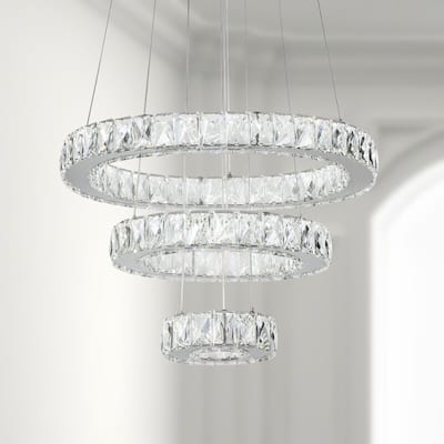 Maxax 3 - Light Unique / Statement Geometric LED Chandelier Accents - YX400