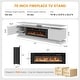 preview thumbnail 72 of 97, 70"/80" Modern Fireplace TV Stand with 36" Electric Fireplace