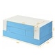 preview thumbnail 9 of 9, Costway 4-in-1 Crawl Climb Foam Shapes Playset Softzone Toy Kids - White + Blue - See Details