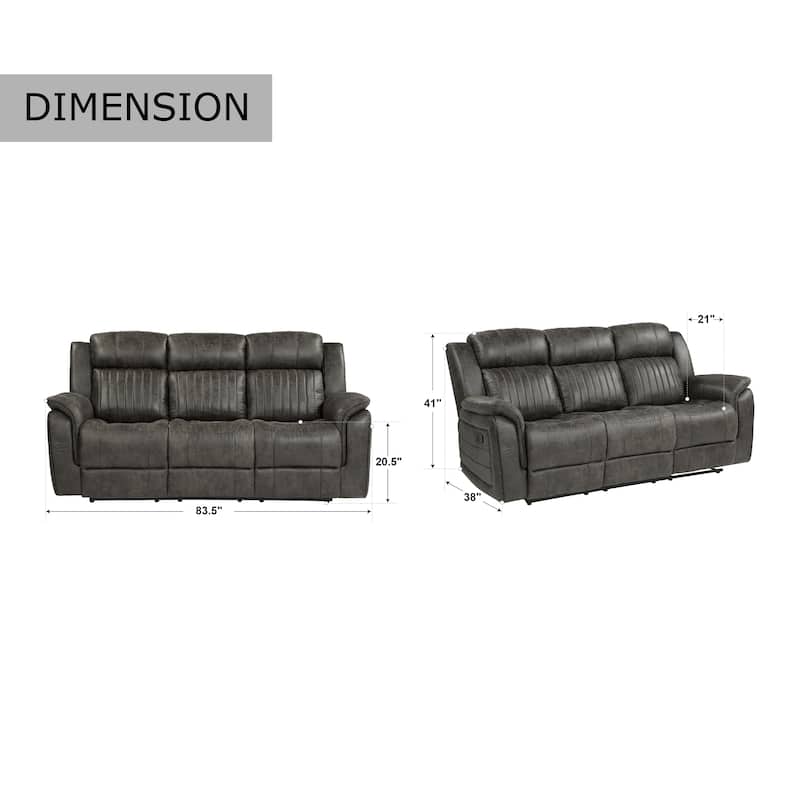 Lonan 3-Piece Reclining Living Room Set