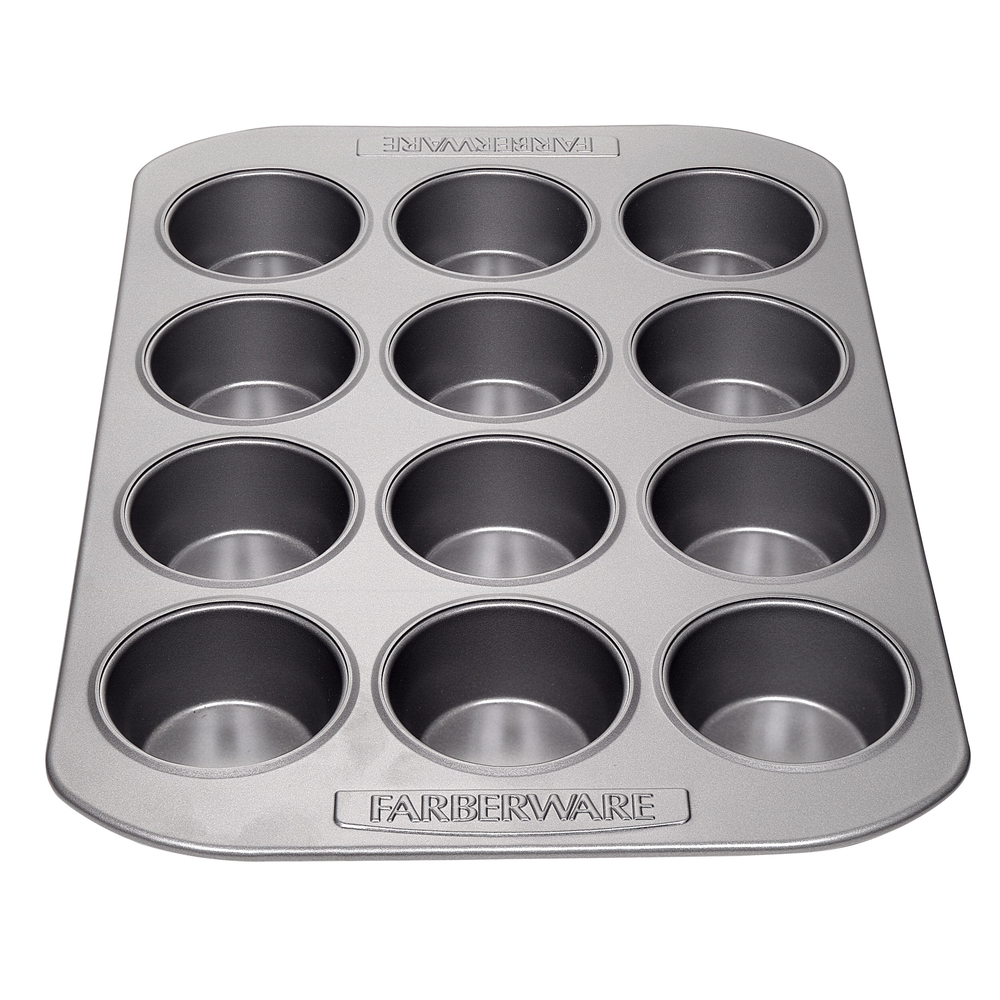 NutriChef Non-stick Carbon Steel Muffin Pans - Pair of Cupcake Cookie Sheet  Pan Style for Baking, Professional Kitchen Muffin Bake Pans, 2 pc. Muffin