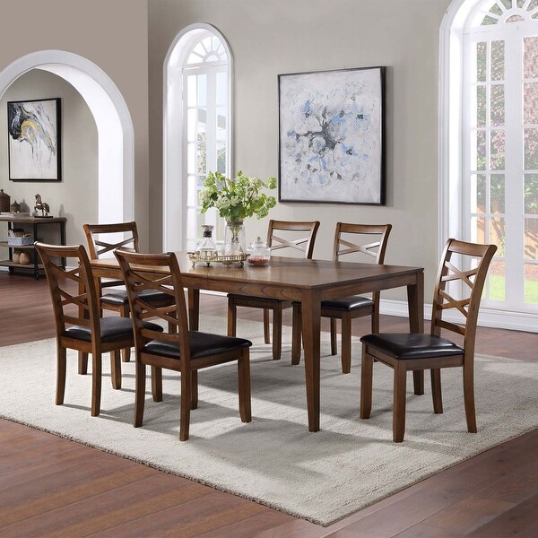 Rubber wood 2025 dining set