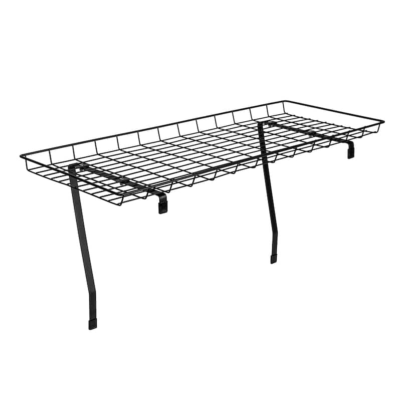Household Essentials Rear Display Over-The-Washer Storage Shelf - 1.0"L x 26.5"W x 10.0"H - Black