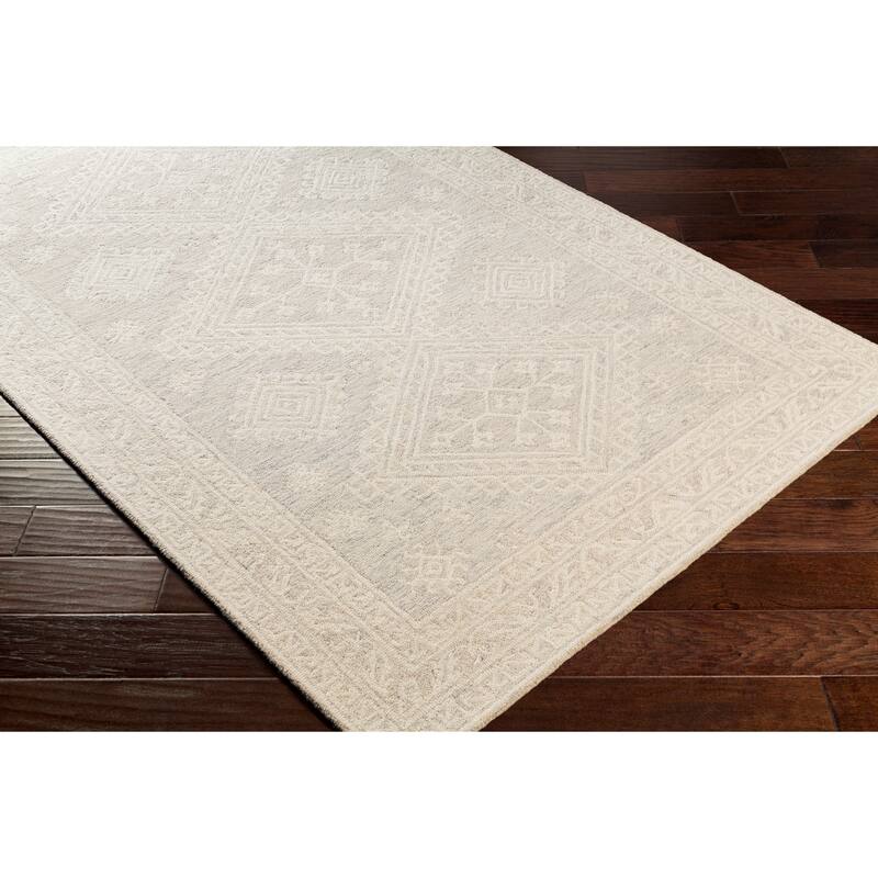 Livabliss Lorna Handmade Triple Medallion Wool Area Rug