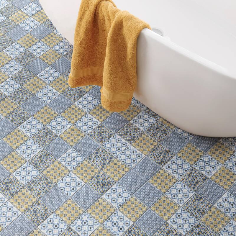 Merola Tile Classico 4" Square Mix 11-5/8" x 11-5/8" Porcelain Mosaic Floor and Wall Tile