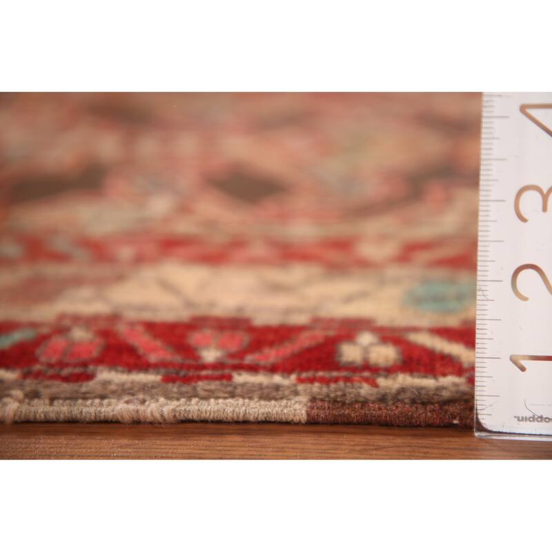 Ardebil Persian Vintage Runner Rug Hand-Knotted Wool Carpet - 2'3" x 9'6"