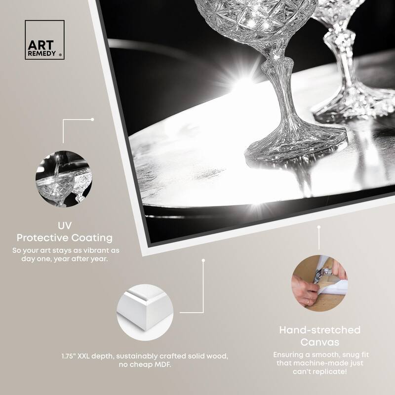 Sparkling in Monochrome I Canvas by Art Remedy