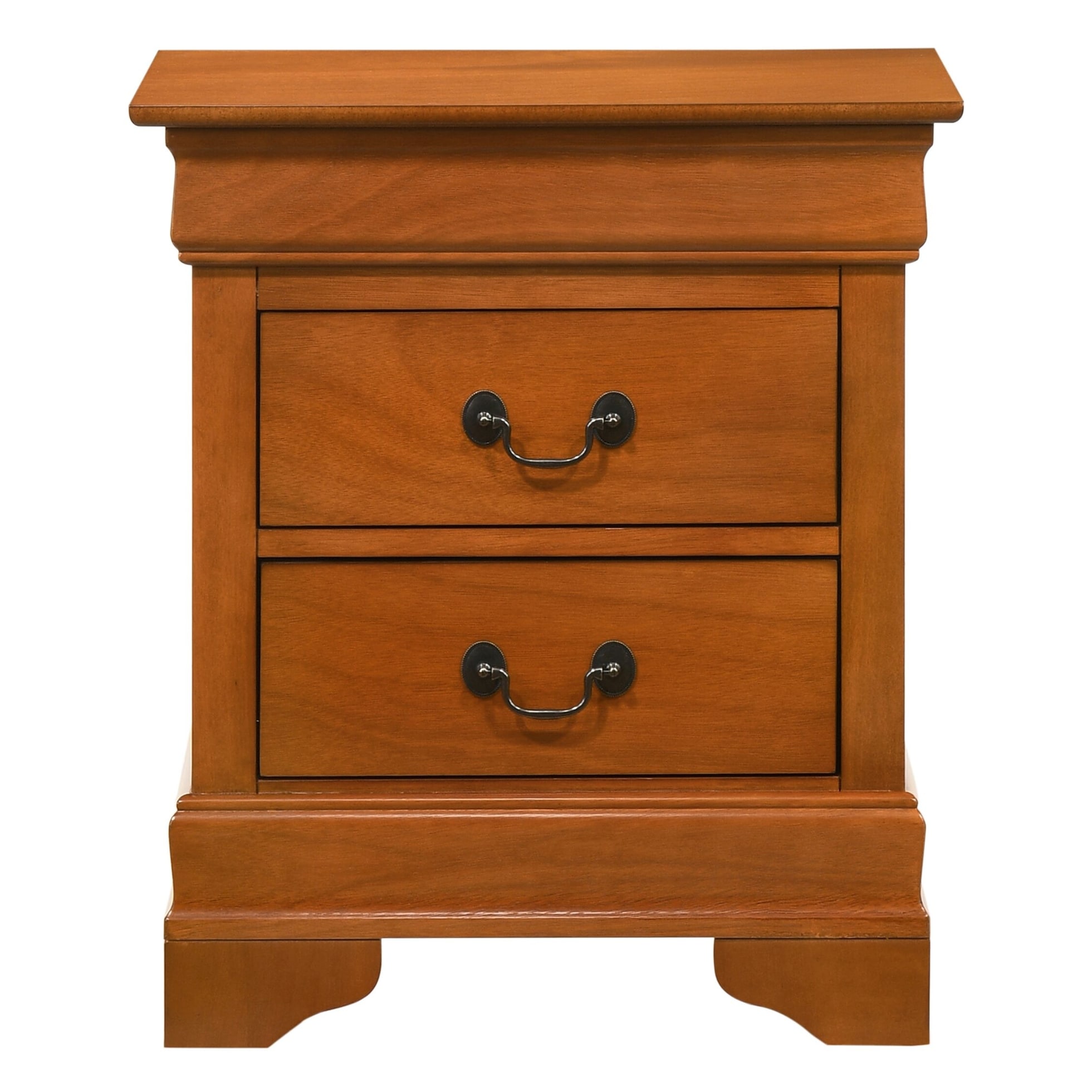 Louis Phillipe Traditional 2-drawer Wood Nightstand-image