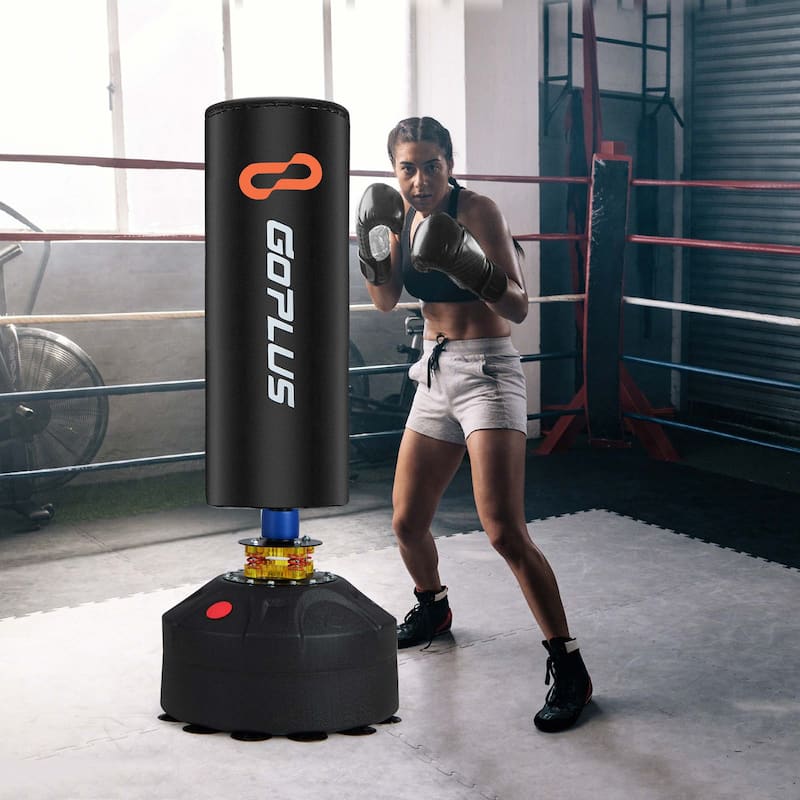 Costway Freestanding Punching Bag with Stand Suction Cup Base 5-layer - See Details