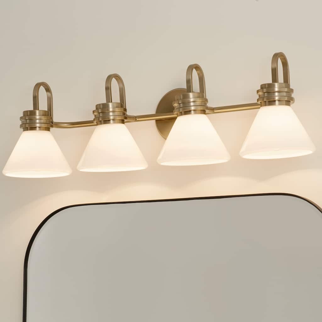 Kichler Lighting Farum 34 in. 4-Light Champagne Bronze Vanity Light