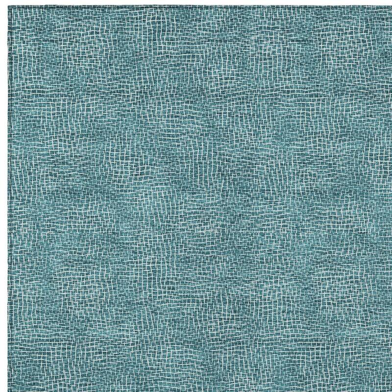 HomeRoots Geometric Transitional Rectangle Outdoor Rug