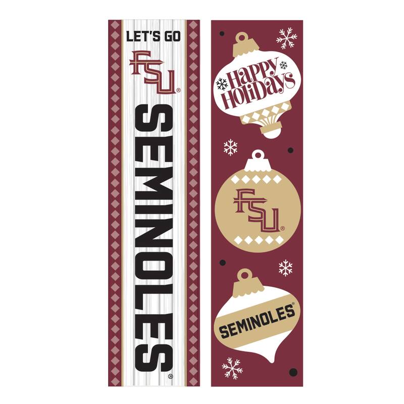 47" Double Sided Seasonal Porch Leaner, Florida State University - 47" x 11.25"