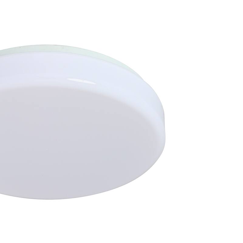 Amax Lighting 20W LED shallow cloud fixture in White Finish