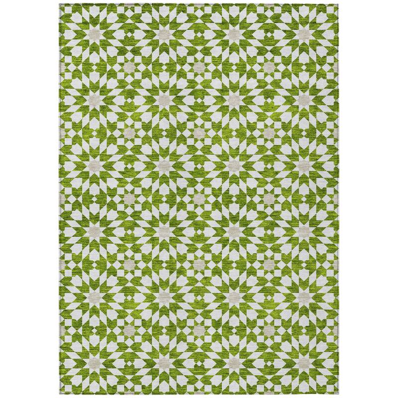 Machine Washable Indoor/ Outdoor Chantille Morrocan Boho Rug