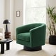 preview thumbnail 46 of 122, UIXE 360° Swivel Barrel Accent Chair Armchair For Living Room Single - Dark Green-Corduroy