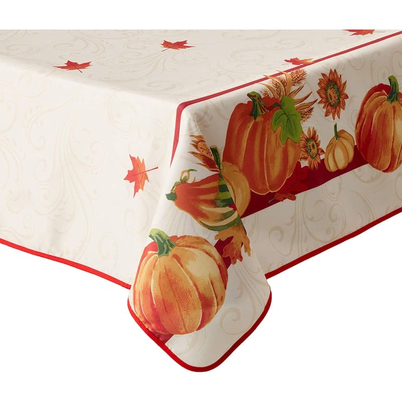 Violet Linen Fall Harvest Thanksgiving Autumn Leaves Sunflowers