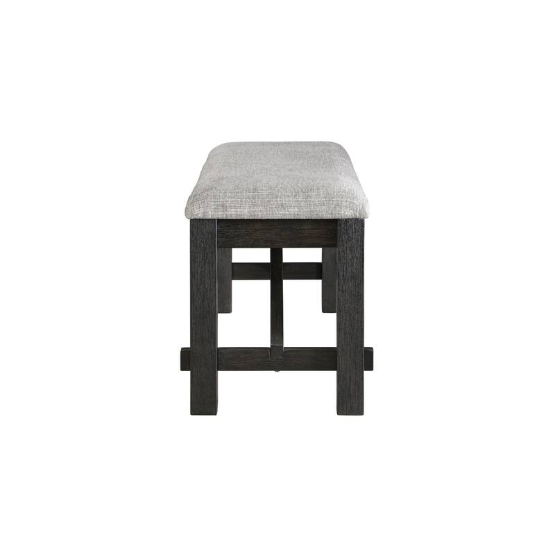 Farmhouse Storage Narrow Hallway Bench with Wood Legs