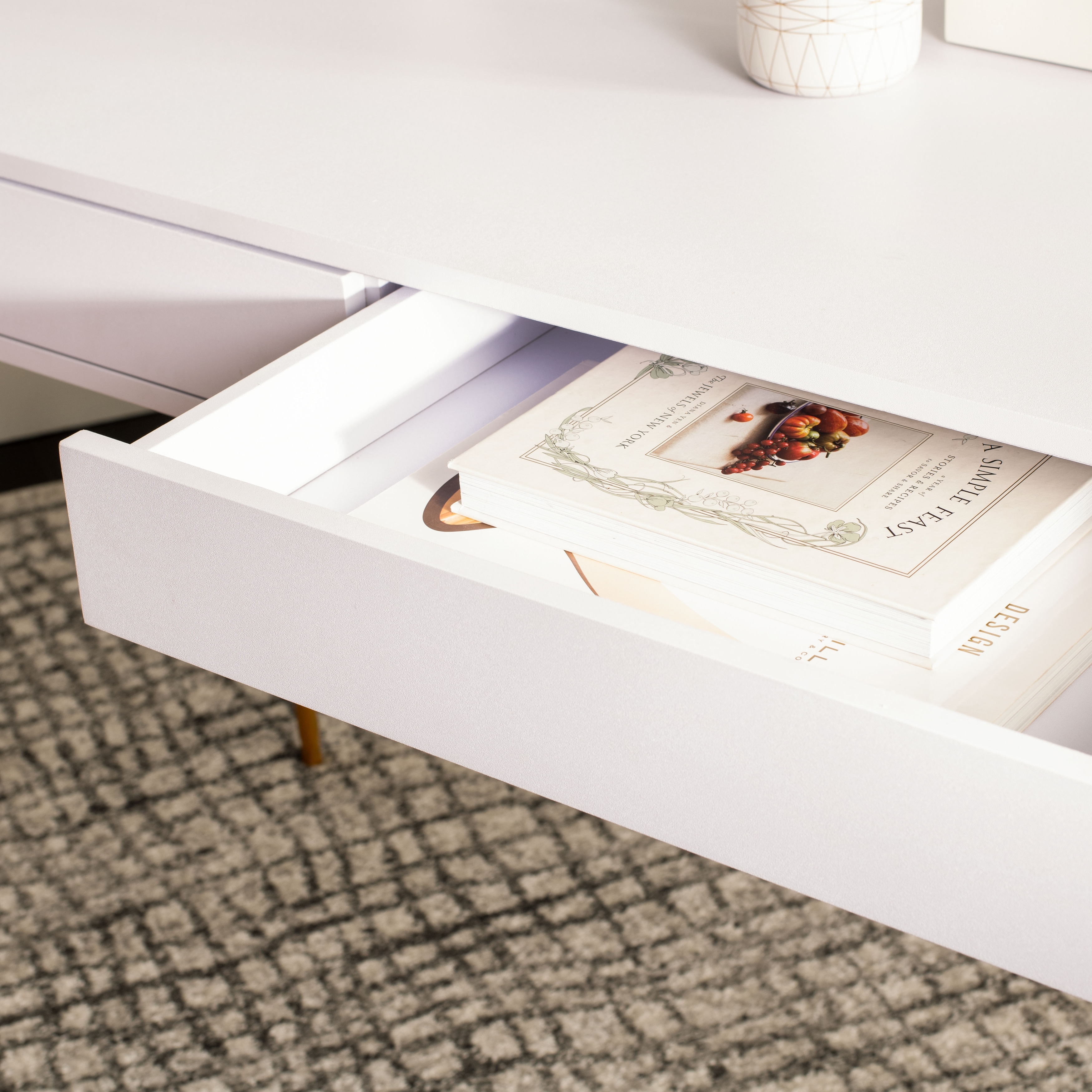 Safavieh pine two drawer desk sale