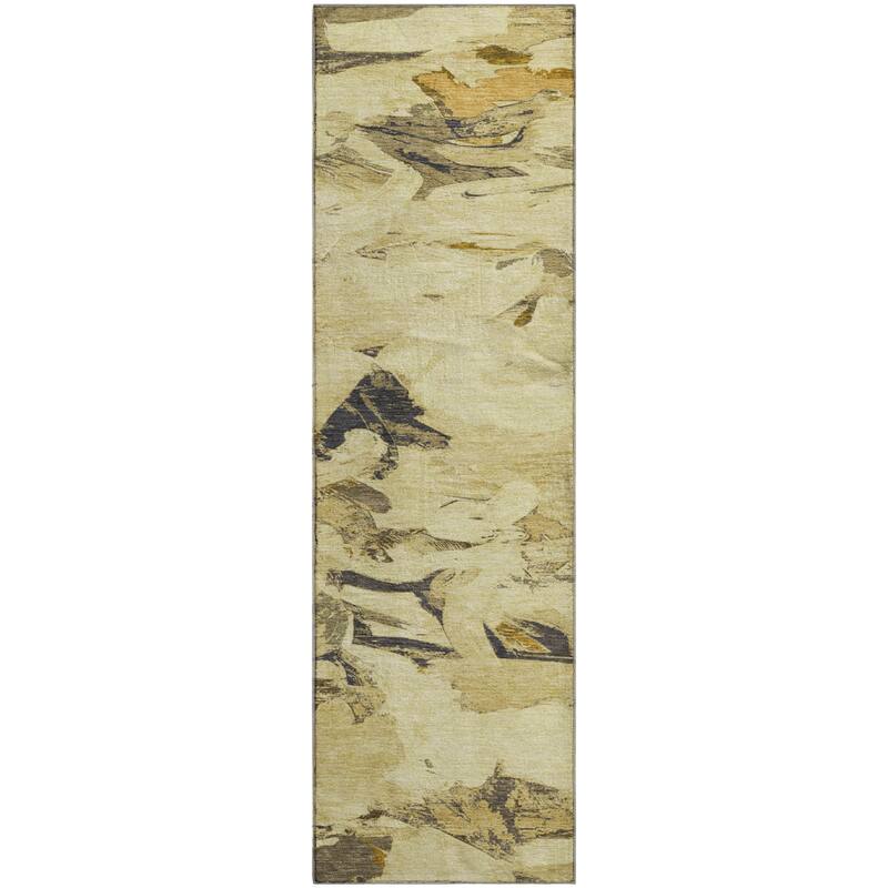 Premium Washable Super Soft Contemporary Brushstrokes Mayfield Rug