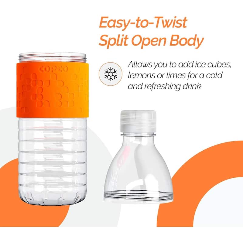 Copco Hydra Reusable Tritan Water Bottle with Spill Resistant Lid