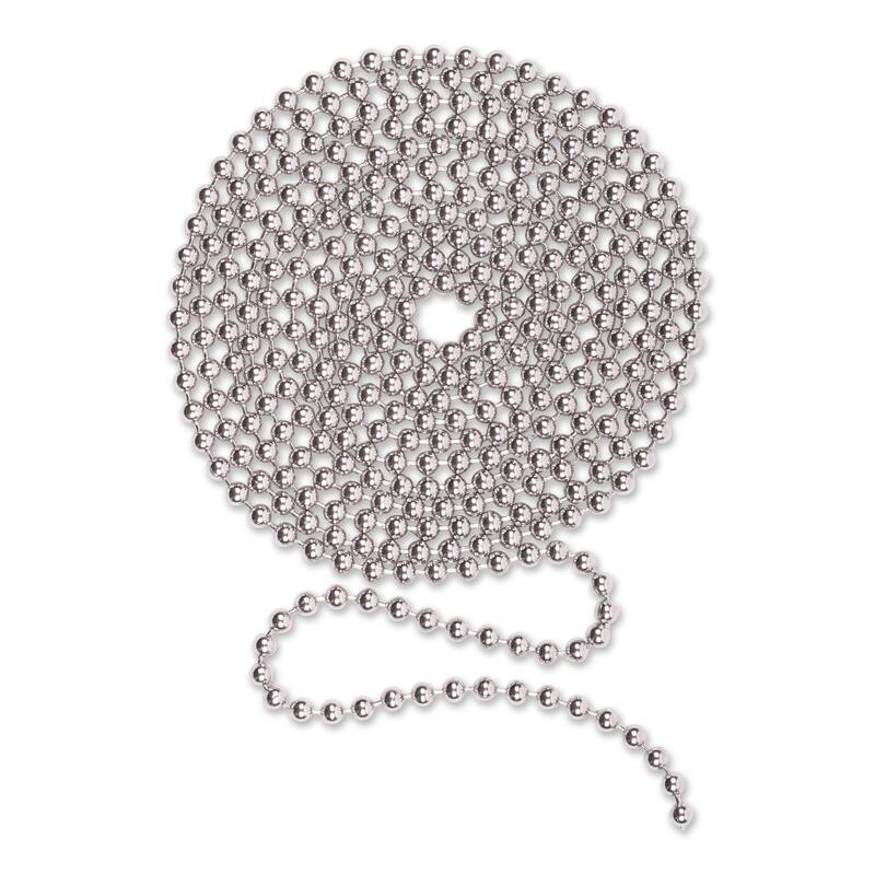 10-Foot Stainless Steel Pie Chain - Beaded Chain, 10 ft