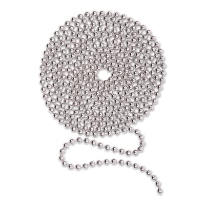 10-Foot Stainless Steel Pie Chain - Beaded Chain, 10 ft