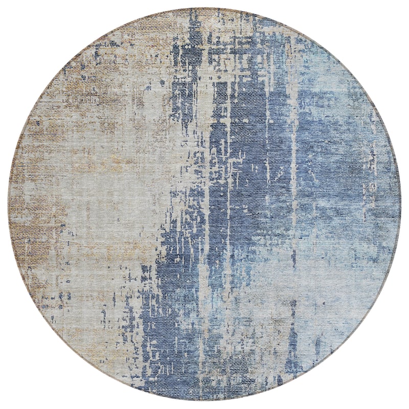 Machine Washable Indoor/ Outdoor Chantille Modern Ombre Rug