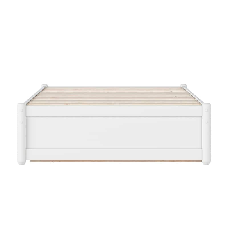 Barcelona Panel Platform Bed with Twin Trundle