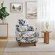 Option Blue Floral Print