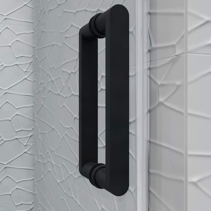 Seawin Alumni 56 - 60 x 76 inches Frameless Sliding Shower Door 3/8 in. (10 mm) Clear Tempered Glass with NanoShield Coating