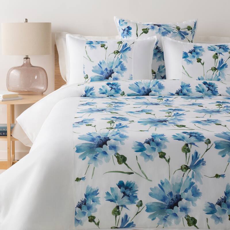 Aquaflora Blue Modern Duvet Cover Set