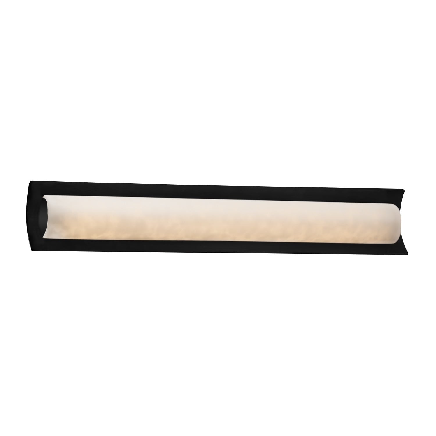 Justice Design Clouds Lineate 30-inch Matte Black ADA LED Wall/ Bath bar