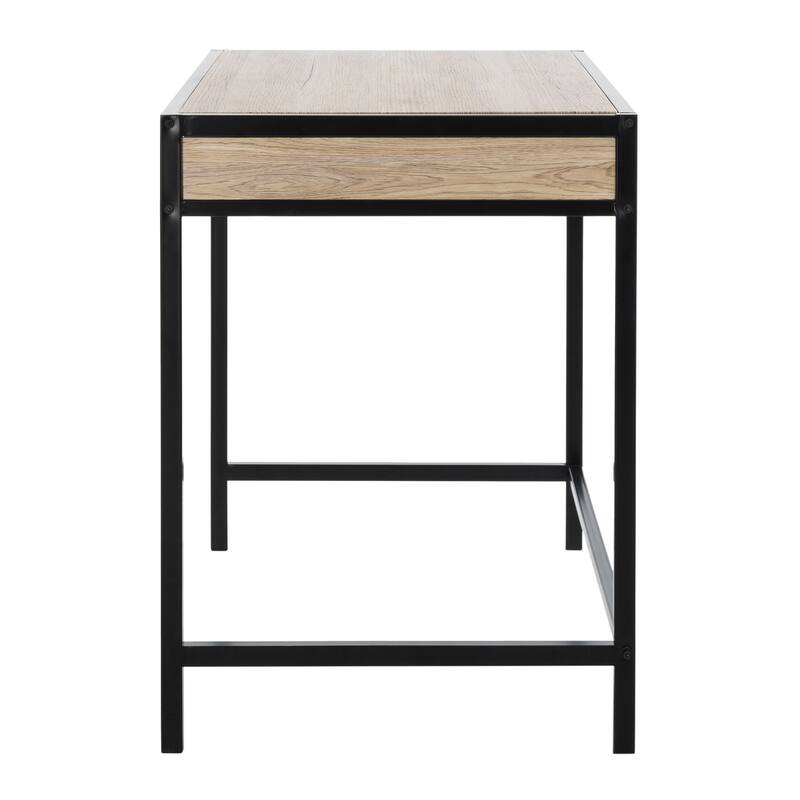 SAFAVIEH Jacqueline Rustic Brown/ Black 1-Drawer 1-Shelf Desk