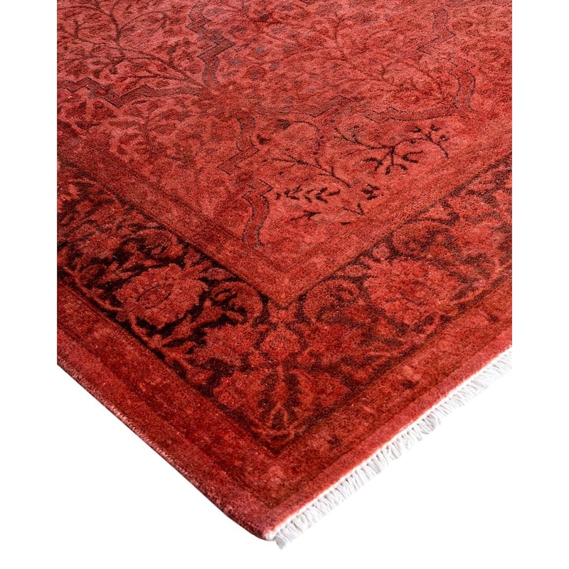 Fine Vibrance One-of-a-Kind Hand-Knotted Area Rug - Pink, 3' 3" x 4' 10" - 3' 3" x 4' 10"