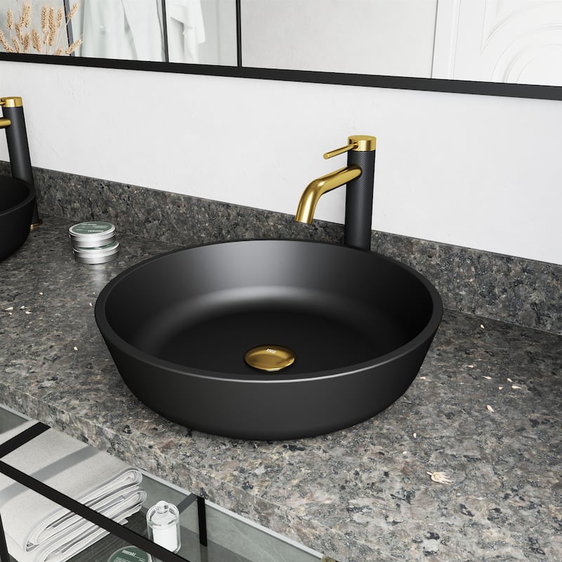 VIGO Lexington 10" H Single Handle Single Hole Bathroom Vessel Faucet
