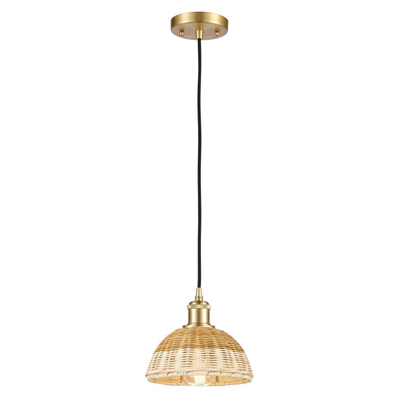 Innovations Lighting Endless Possibilities Ballston - Bristol Natural II - 1 Light 8" Cord Hung Mini Pendant - Satin Gold