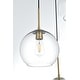 preview thumbnail 6 of 9, Elegant Lighting Baxter 3 Light 21" Wide Multi Light Pendant with