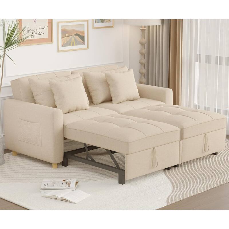AECOJOY 3-in-1 Sofa Bed Double Sleeper Chair Bed