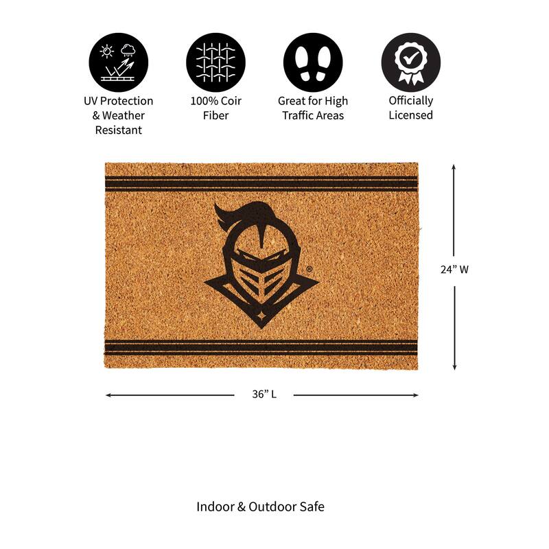 University of Central Florida Monochrome Indoor/Outdoor Coir Door Mat